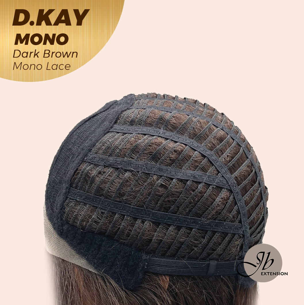 [PRE-ORDER] JBEXTENSION D.KAY MONO Partial Monofilament Wig 18 Inches Dark Brown Partial Mono Lace Glueless Women Fashion Wig D.KAY MONO DARK BROWN【BENDY EAR TABS】