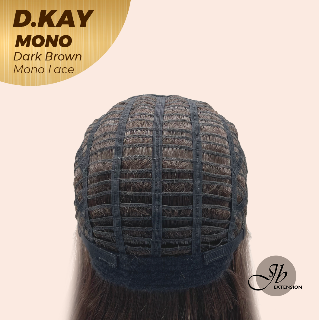 [PRE-ORDER] JBEXTENSION D.KAY MONO Partial Monofilament Wig 18 Inches Dark Brown Partial Mono Lace Glueless Women Fashion Wig D.KAY MONO DARK BROWN【BENDY EAR TABS】