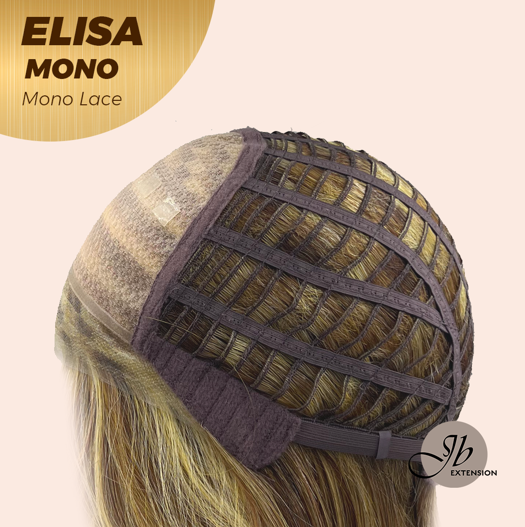 [PRE-ORDER] HOT OF SEASON - JBEXTENSION ELISA MONO Monofilament Handmade Wig 6X5 Full Monofilament Hand Tied Top Wig 16 Inches Crème Caramel Mono Lace Wig With Anti-slip Silicone Strips Glueless Wig ELISA MONO【BENDY EAR TABS】