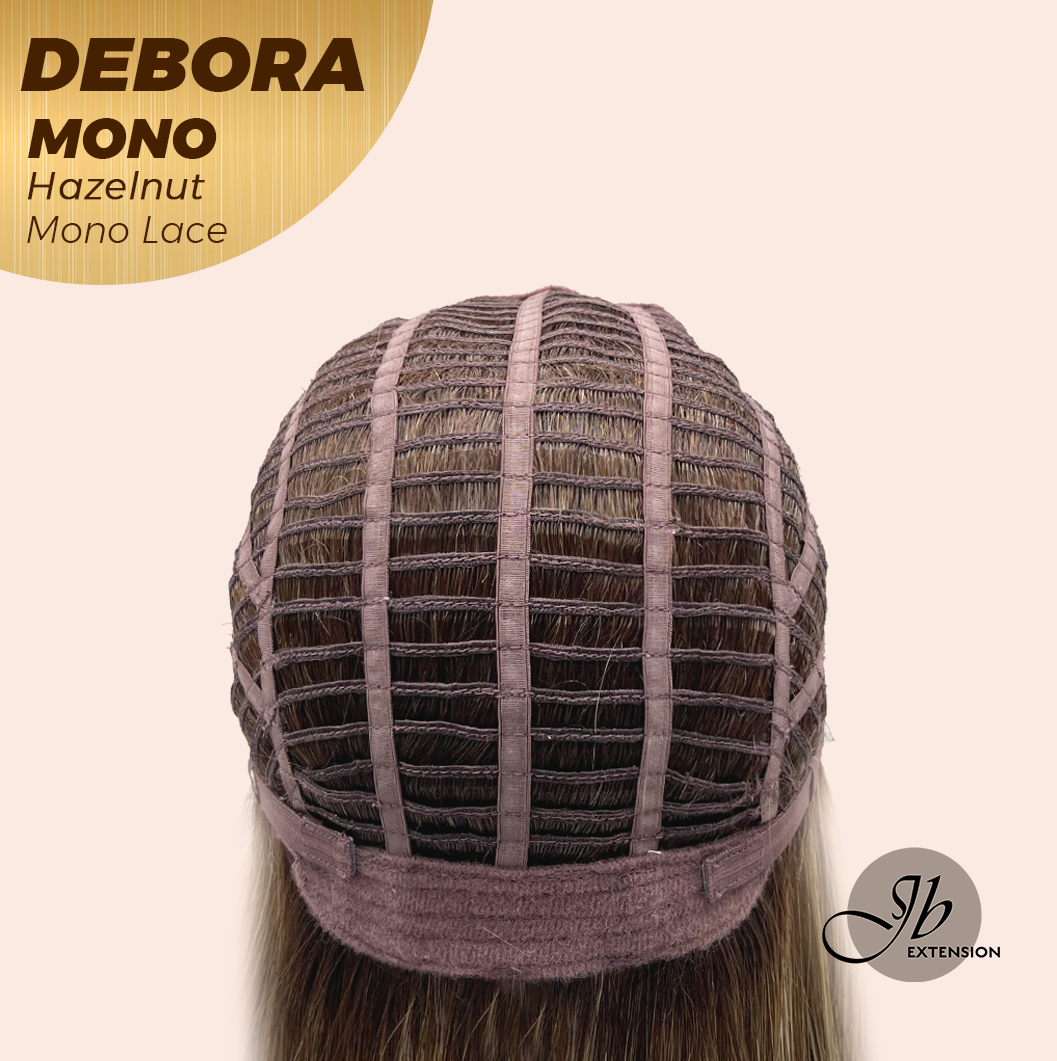 [PRE-ORDER] JBEXTENSION DEBORA MONO Monofilament Handmade Wig 6X5 Full Monofilament Hand Tied Top Wig 20 Inches Hazelnut Mono Lace Wig With Anti-slip Silicone Strips Glueless Wig DEBORA MONO HAZELNUT【BENDY EAR TABS】