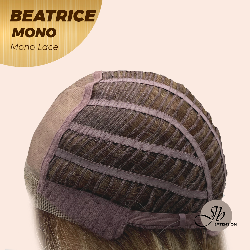 [PRE-ORDER] JBEXTENSION BEATRICE MONO Monofilament Handmade Wig 6X5 Full Monofilament Hand Tied Top Wig 17 Inches Golden Blonde Mono Lace Wig Glueless Wig BEATRICE MONO【BENDY EAR TABS】
