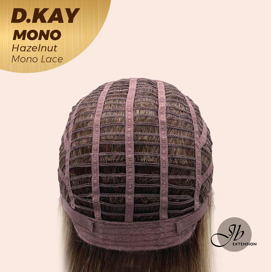 [PRE-ORDER] JBEXTENSION D.KAY MONO Partial Monofilament Wig 18 Inches Hazelnut Partial Mono Lace Glueless Women Fashion Wig D.KAY MONO HAZELNUT【BENDY EAR TABS】