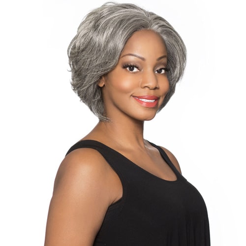 Foxy Silver Human Hair Lace Front Wig - PARKER