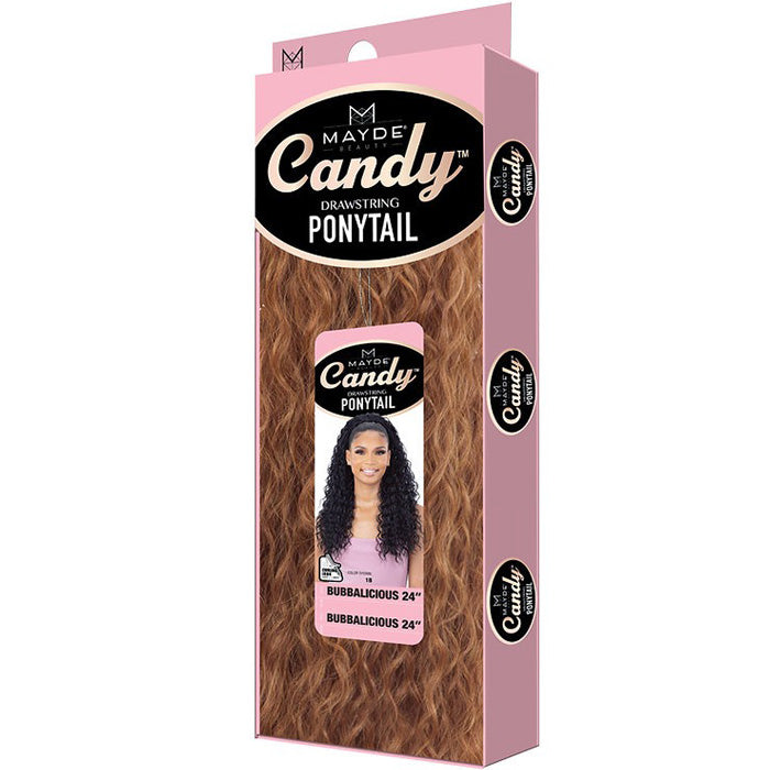 Mayde Candy Drawstring Ponytail - BUBBALICIOUS 24"