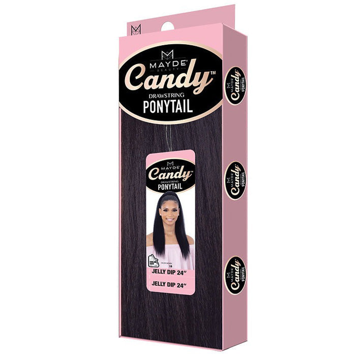 Mayde Candy Drawstring Ponytail - JELLY DIP 24"
