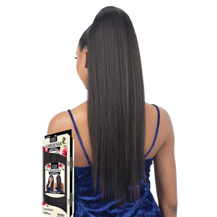 Model Model Gardenia Drawstring Ponytail - STRAIGHT 26"