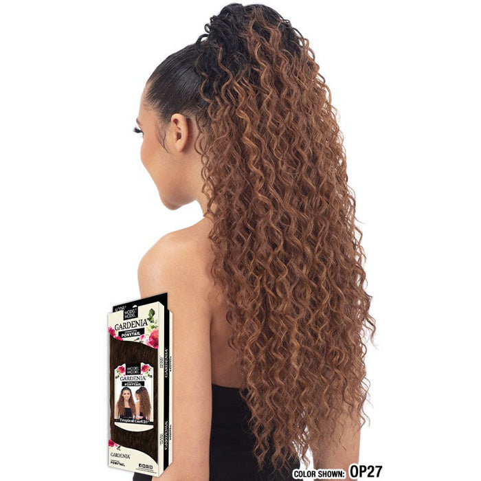 Model Model Gardenia Drawstring Ponytail - TROPICAL CURL 26"