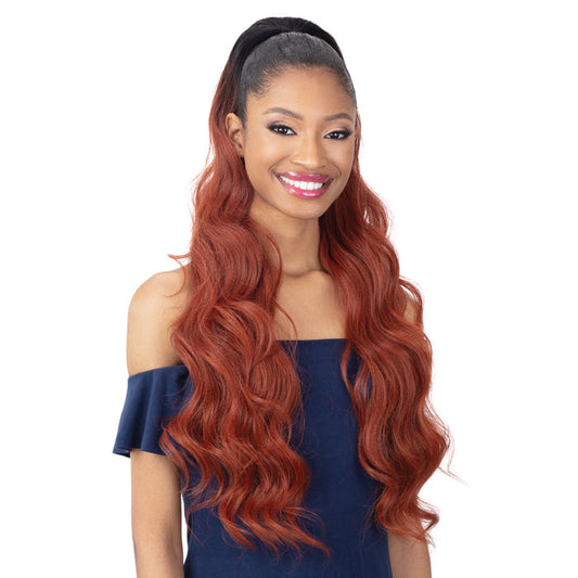 Shake N GO Organique Drawstring Ponytail - LOOSE DEEP 28