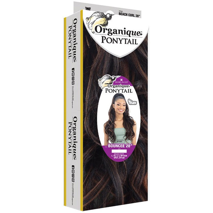 Shake-N-Go Organique Drawstring Ponytail - BOUNCEE 28