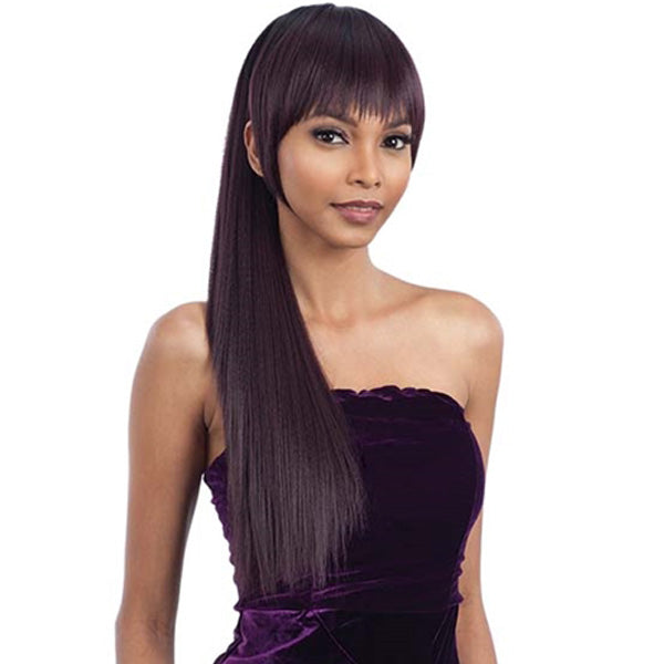 Freetress Equal Drawstring Ponytail and China Bang YAKY STRAIGHT 2PC