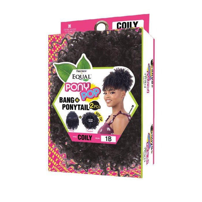 Equal by Shake N Go Pony Pop Bang & Ponytail 2Pcs - COILY