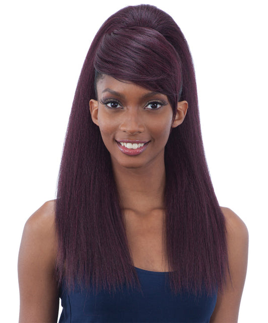 Model Model Ponytail And Swoop Side Bang YAKY STRAIGHT 2PCS