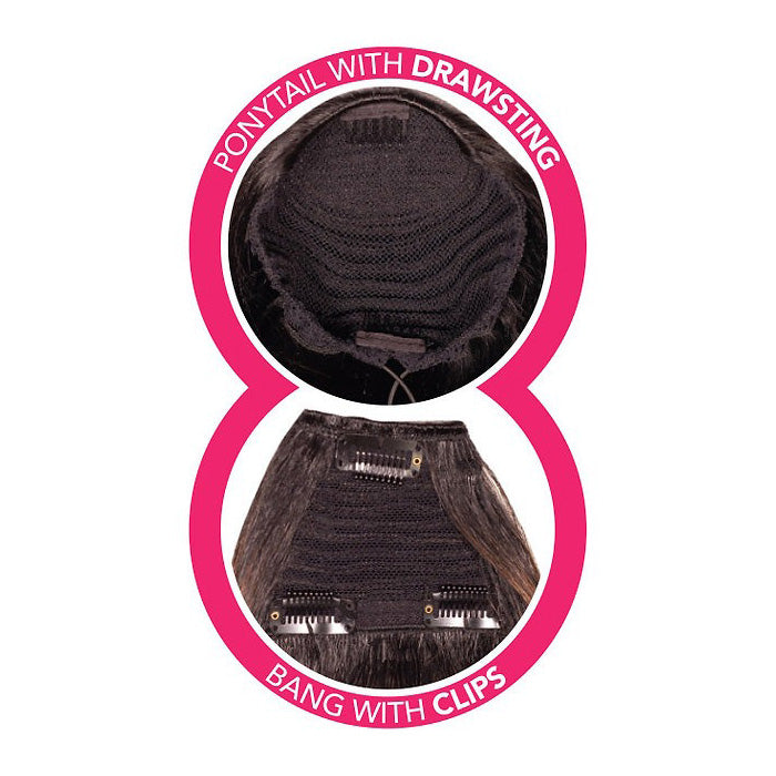 Mayde Beauty Dollies Drawstring Ponytail and Bang - KIKI DOLLIES
