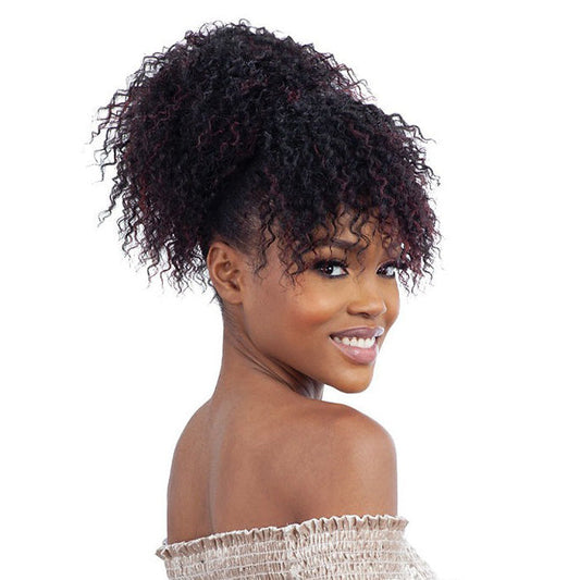 Mayde Beauty Dollies Drawstring Ponytail and Bang - MOCHA DOLLIES