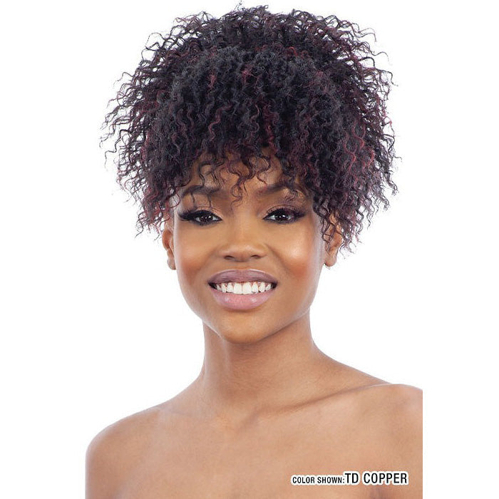 Mayde Beauty Dollies Drawstring Ponytail and Bang - MOCHA DOLLIES