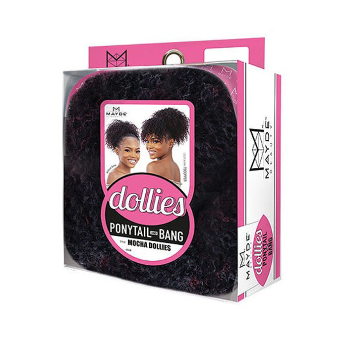 Mayde Beauty Dollies Drawstring Ponytail and Bang - MOCHA DOLLIES