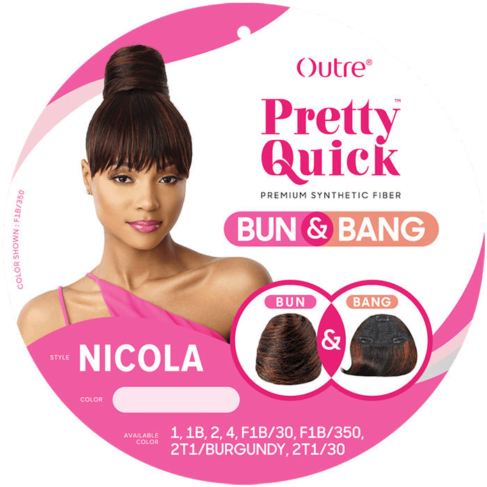 Outre Pretty Quick Bun & Bang 2PCS - NICOLA
