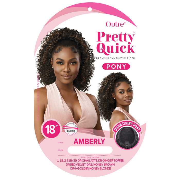 Outre Pretty Quick Drawstring Ponytail - AMBERLY