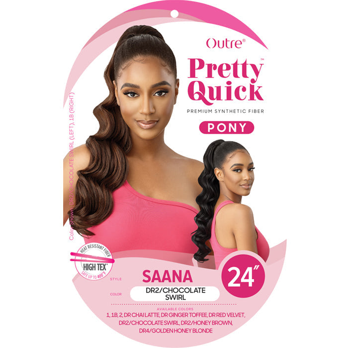 Outre Pretty Quick Drawstring Ponytail - SAANA 24"
