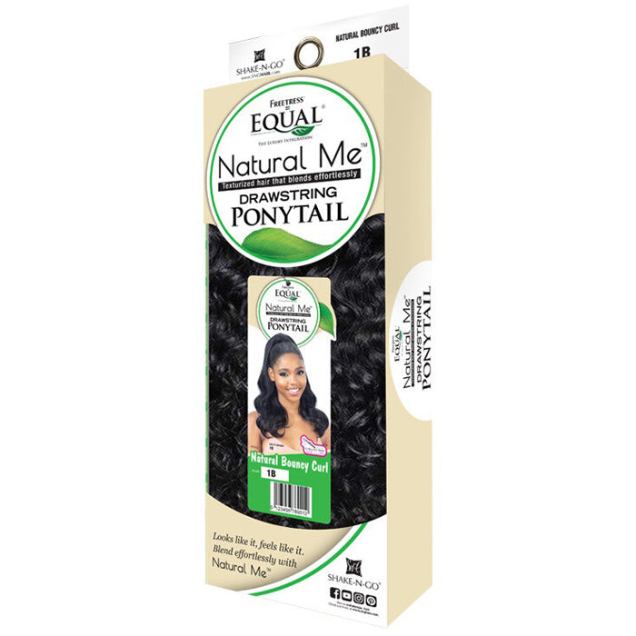 Shake N Go Equal Natural Me Drawstring Ponytail - NATURAL BOUNCY CURL