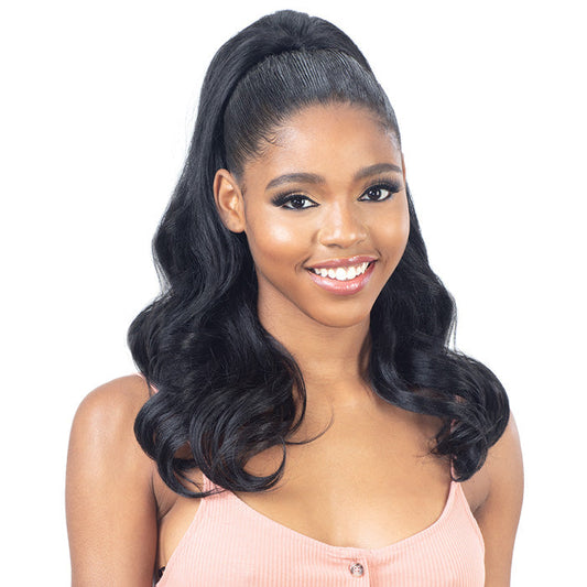 Shake N Go Equal Natural Me Drawstring Ponytail - NATURAL BOUNCY CURL