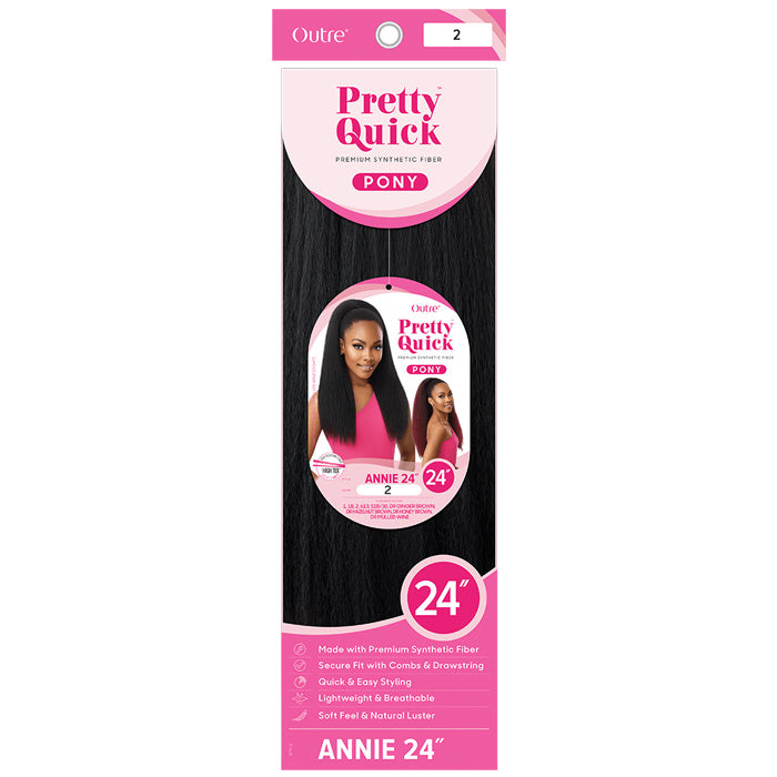 Outre Pretty Quick Drawstring Ponytail - ANNIE 24"