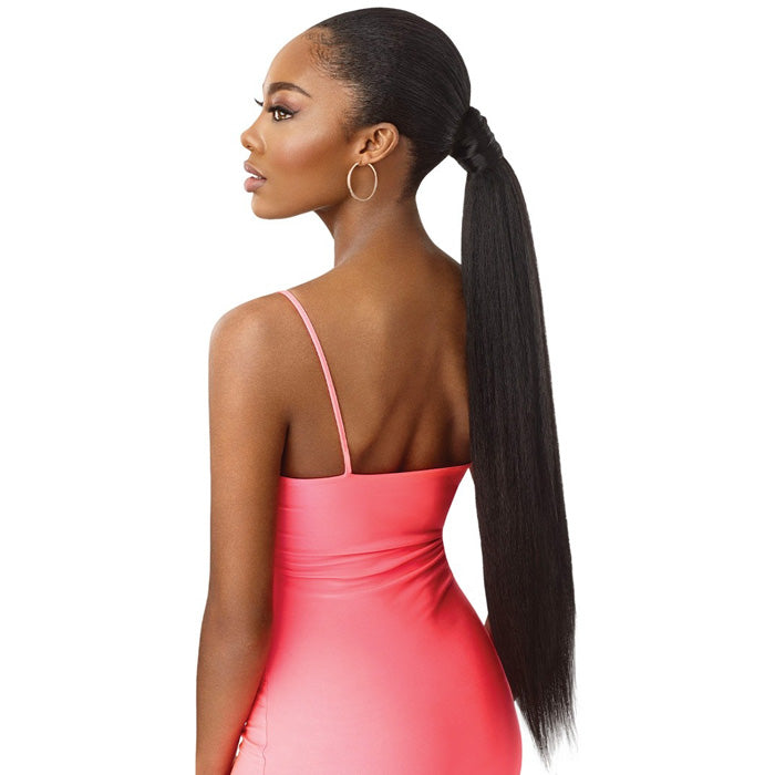 Outre Pretty Quick Wrap Around Pony Bulk Free - KINKY STRAIGHT 24"