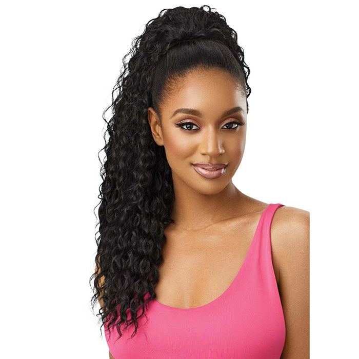 Outre Pretty Quick Wet & Wavy Drawstring Ponytail - DEEP CURL 24"