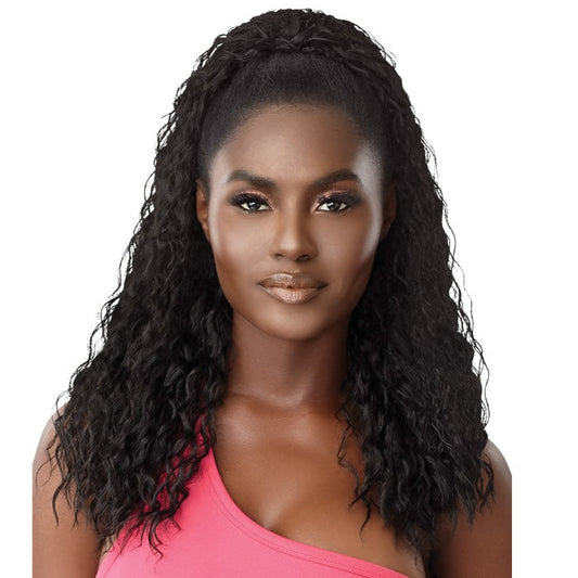 Outre Pretty Quick Wet & Wavy Drawstring Ponytail - DEEP TWIST 22"