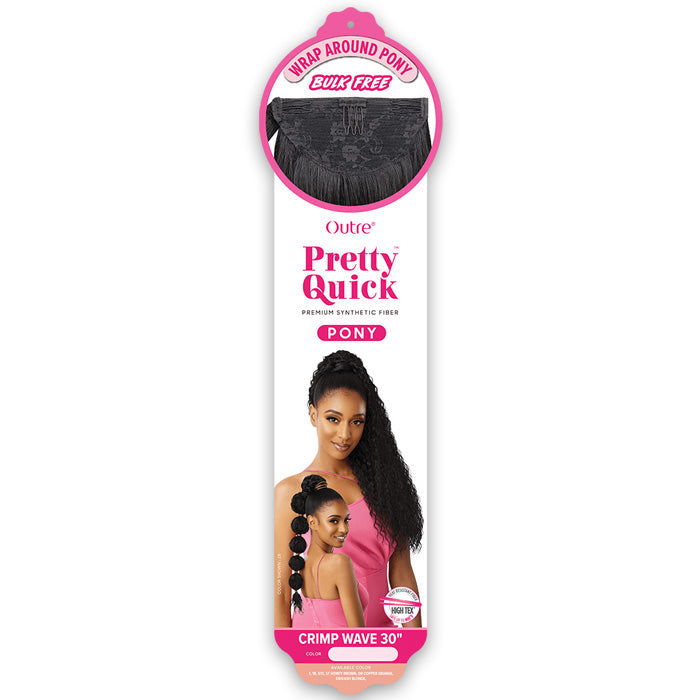 Outre Pretty Quick Synthetic Wrap Ponytail - CRIMP WAVE 30"