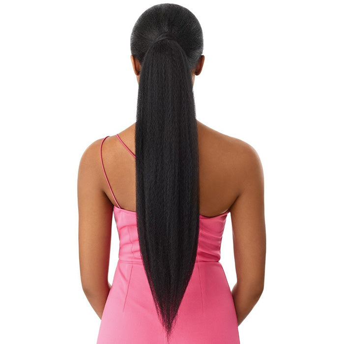 Outre Pretty Quick Wrap Around Ponytail Bulk Free - JUMBO KINKY STRAIGHT 24"