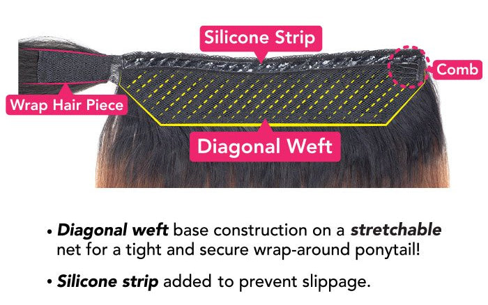 Mayde Pony Pro Stretch & Lock Ponytail - CURLEE PRO 24"