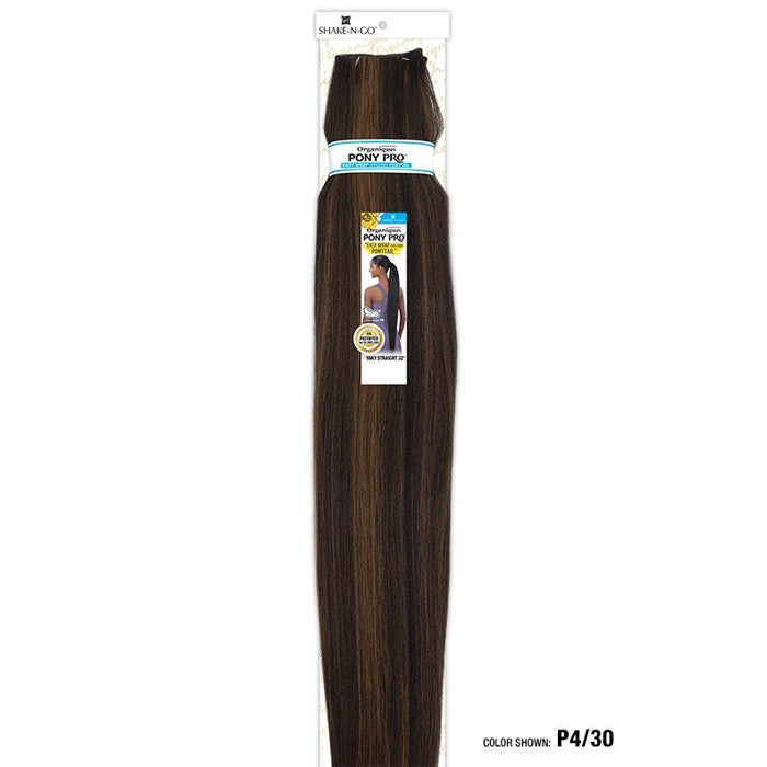 Shake N Go Organique Pony Pro Ponytail - STRAIGHT YAKY 32"
