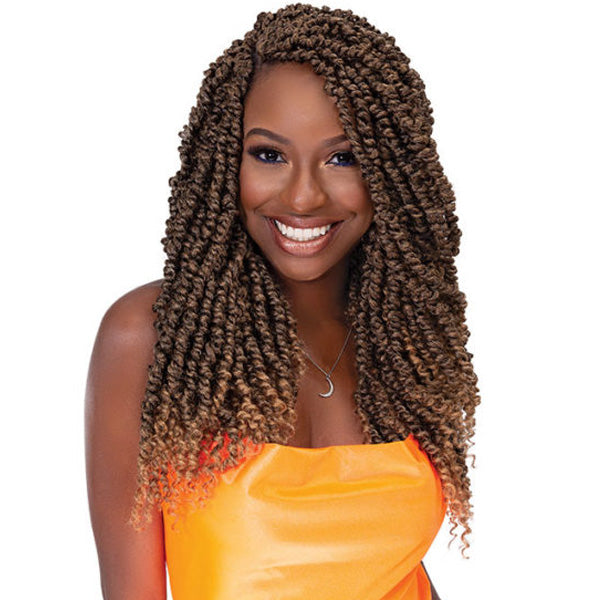 Janet Collection Nala Tress Looped Crochet Braid - 3X PASSION TWIST 18"