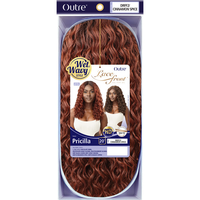 Outre Wet & Wavy HD Transparent Lace Front Wig - PRICILLA