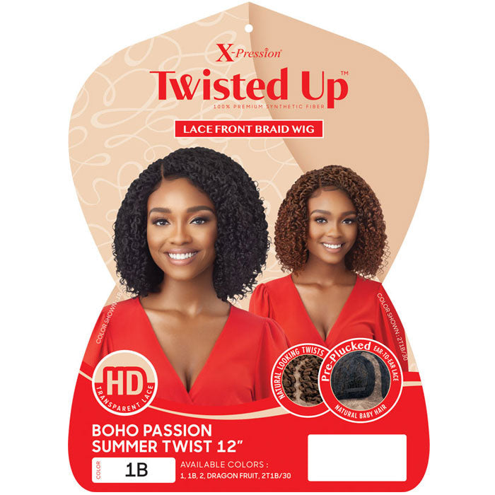 Outre X Pression Twisted Up Glueless HD Lace Front Braid Wig - BOHO PASSION SUMMER TWIST 12