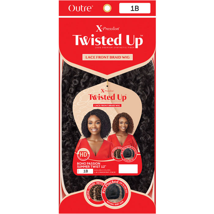Outre X Pression Twisted Up Glueless HD Lace Front Braid Wig - BOHO PASSION SUMMER TWIST 12