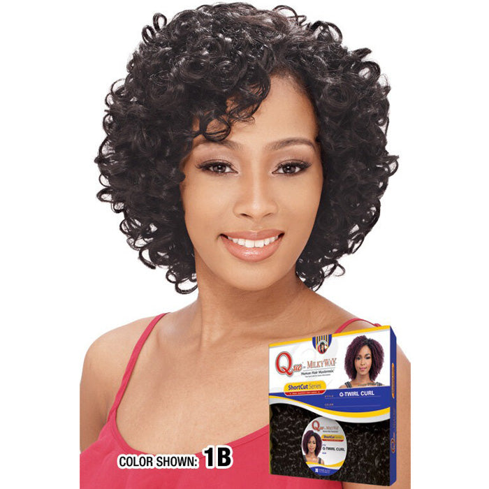 Milky Way Que Human Hair Blend Short Cut Series Weave - OPRAH COSMO 3 PCS