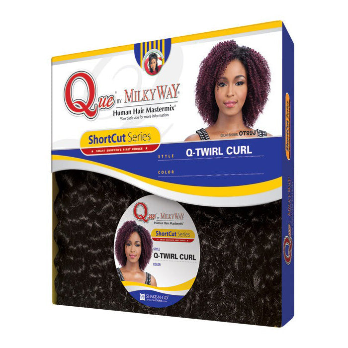 Milky Way Que Human Hair Blend Short Cut Series Weave - OPRAH COSMO 3 PCS
