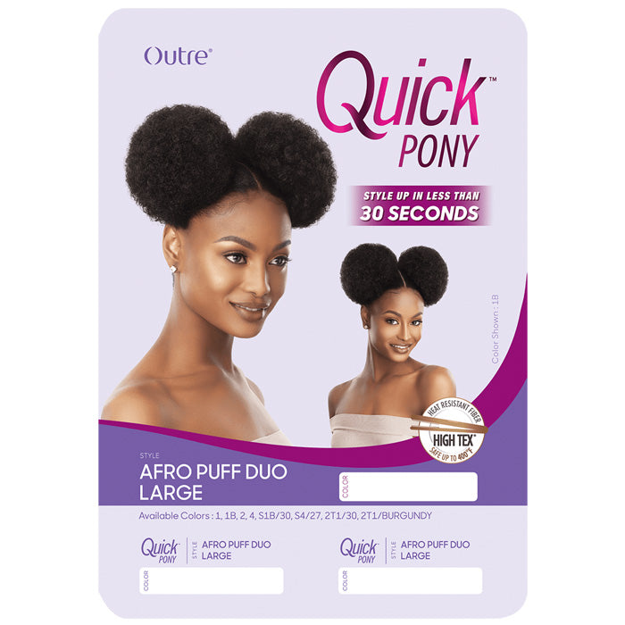 Outre Quick Pony Drawstring Ponytail - AFRO PUFF DUO LARGE