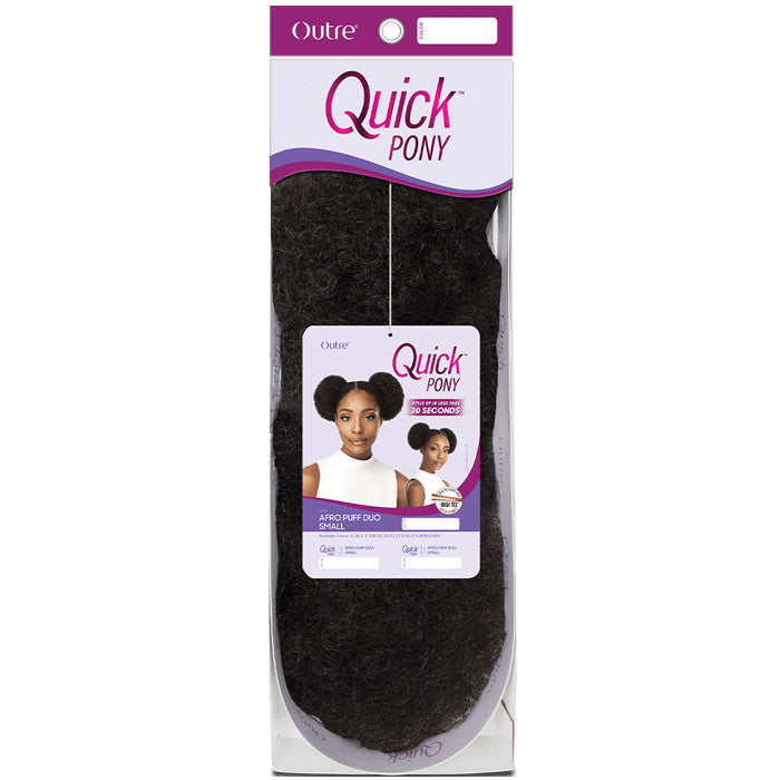 Outre Quick Pony Drawstring Ponytail - AFRO PUFF DUO SMALL