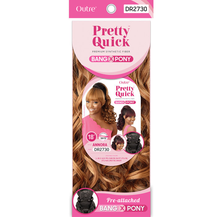Outre Pretty Quick Bang & Ponytail - ANNORA