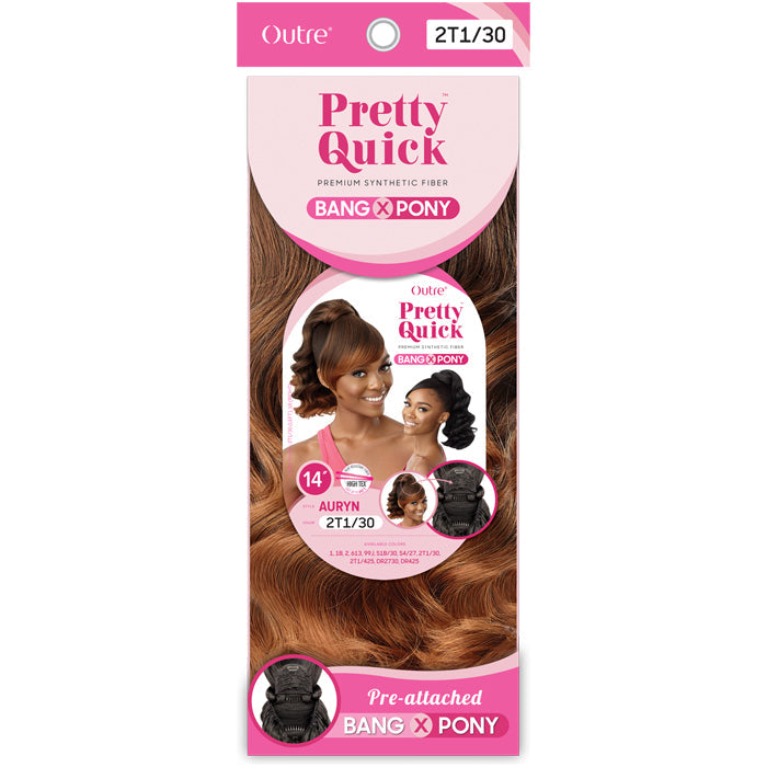 Outre Pretty Quick Bang & Ponytail - AURYN 14"