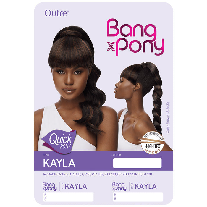 Outre Synthetic Bang x Pony Quick Pony KAYLA