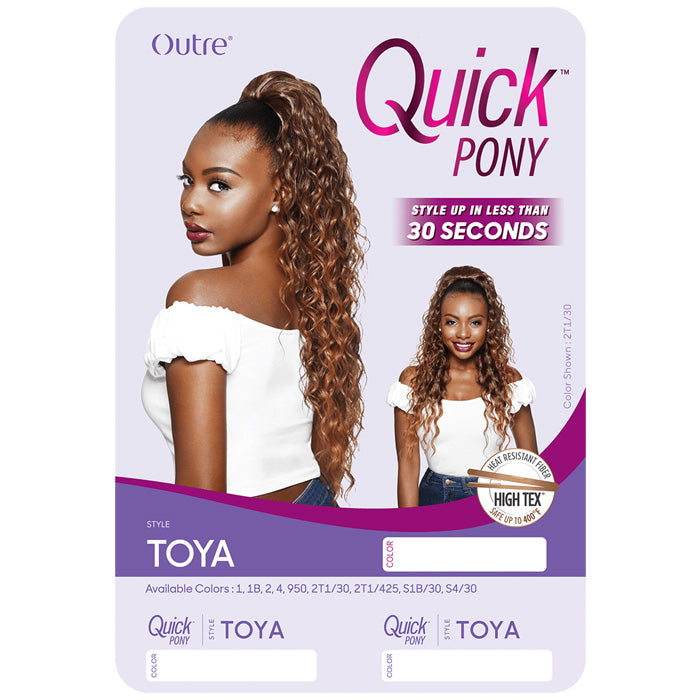 Outre Synthetic Hair Ponytail Quick Pony TOYA