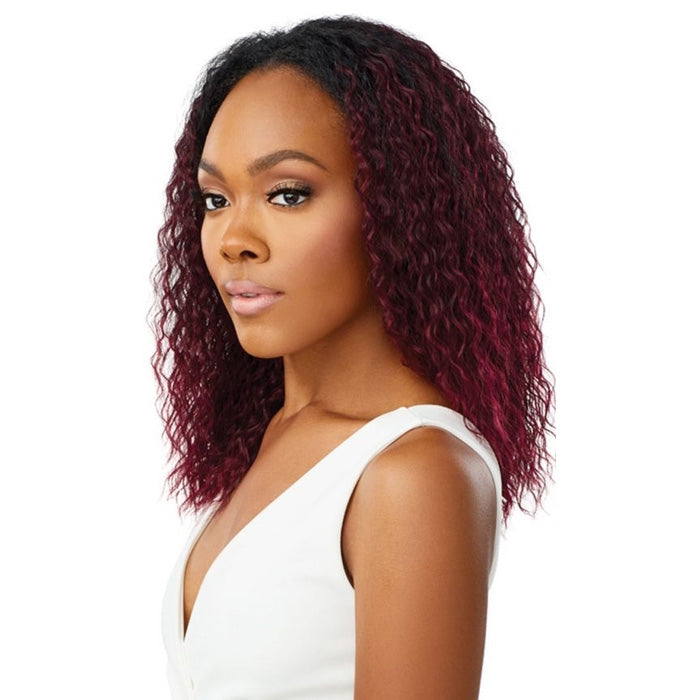 Outre Synthetic Quick Weave Wet & Wavy Style Half Wig - SPANISH CURL 16"