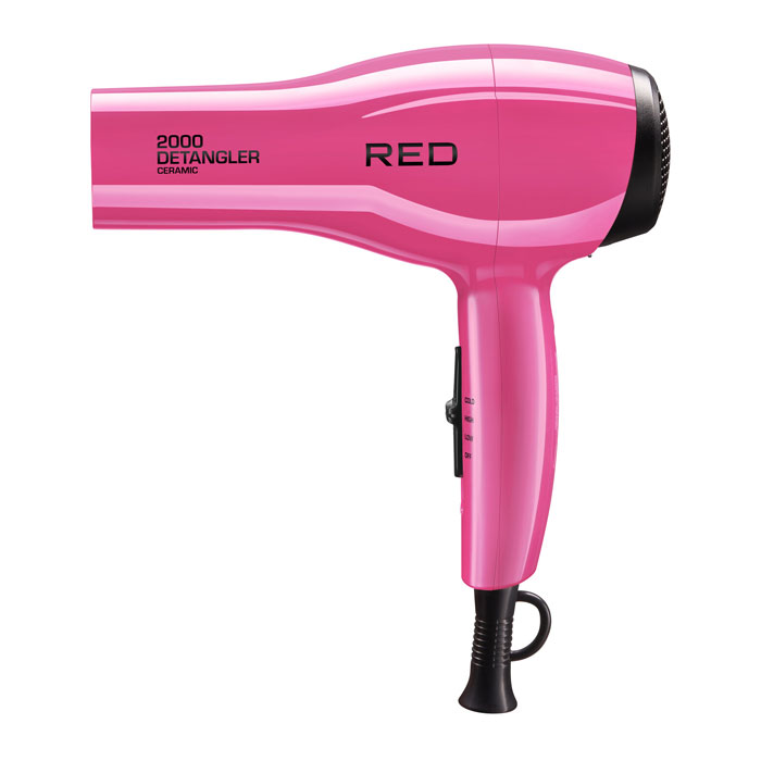 Red by Kiss 2000 Ceramic Detangler Dryer - PINK