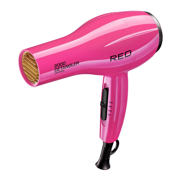 Red by Kiss 2000 Ceramic Detangler Dryer - PINK