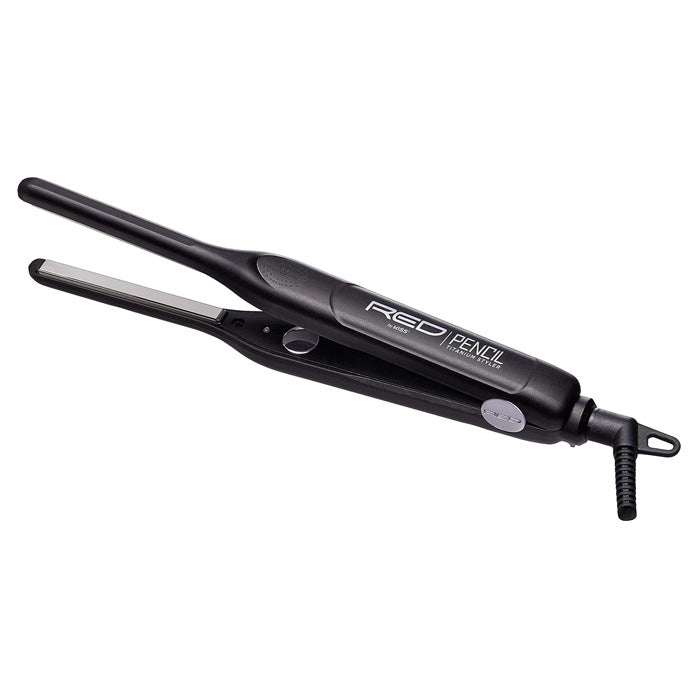 Red Ceramic Pencil Titanium Styler Flat Iron 3/10 inch