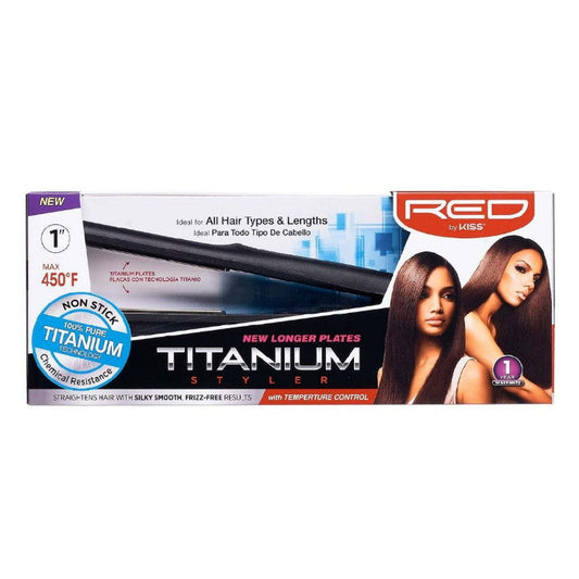 RED 1" NEW Titanium Styler Flat Iron
